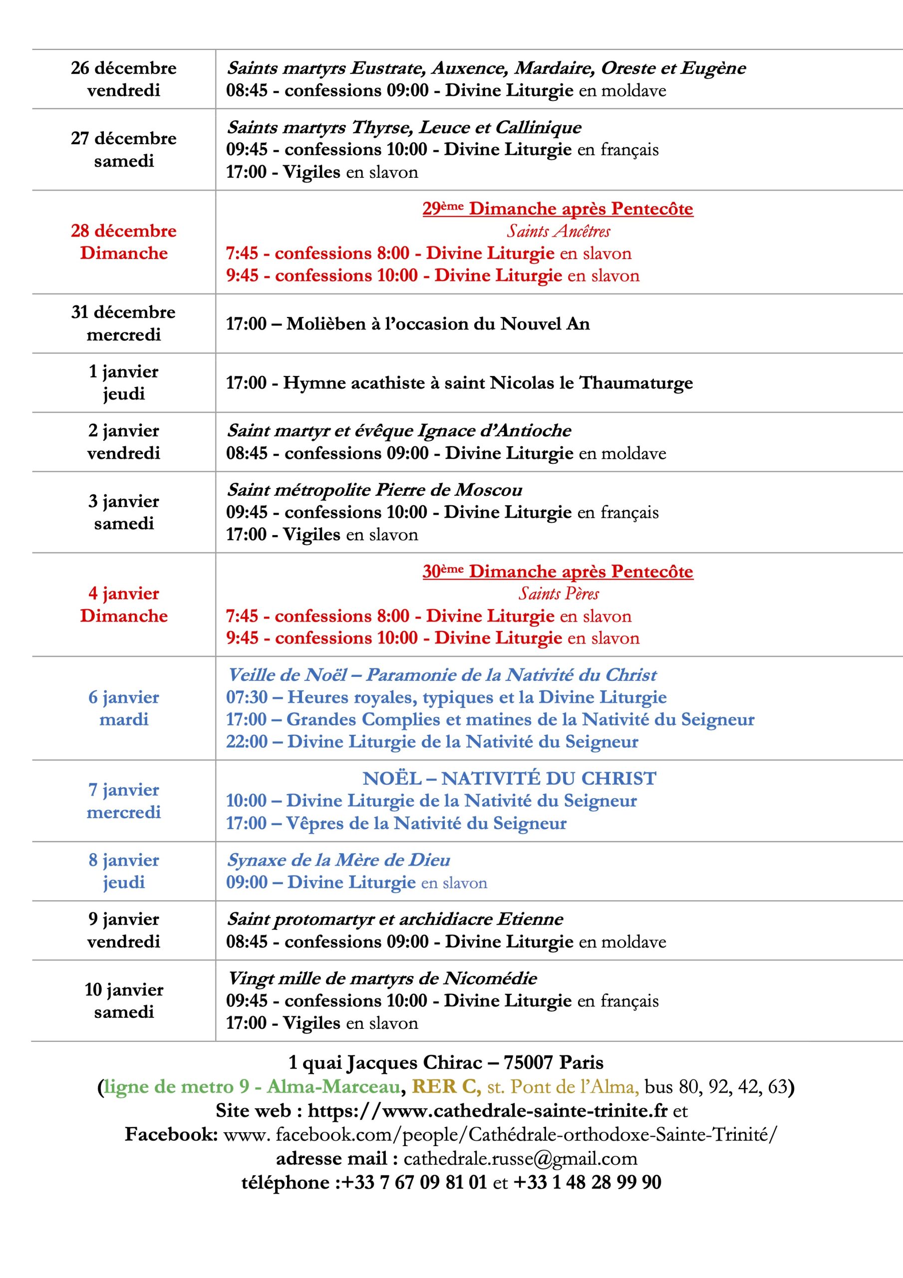horaire-decembre-25-2