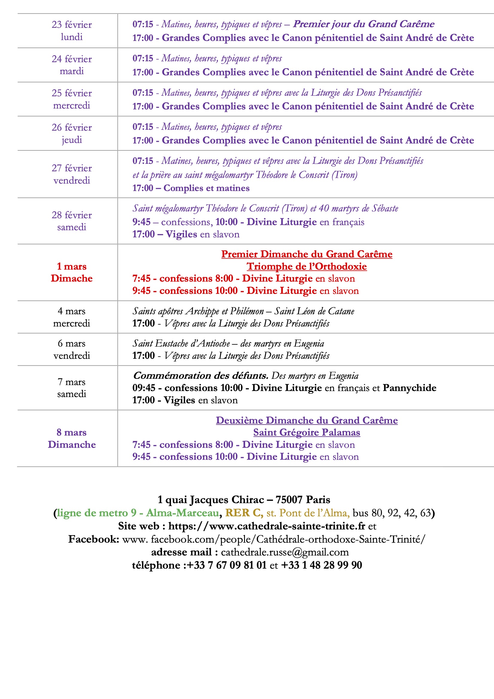 Horaires des offices-fev-2026-1